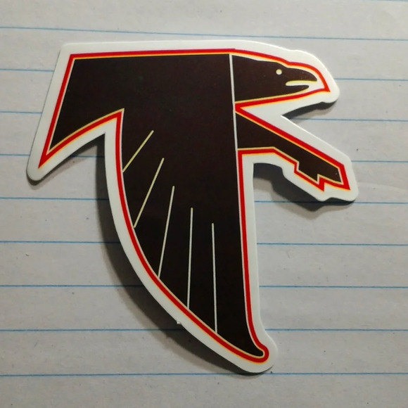 ATLANTA FALCONS vintage waterproof sticker...nwt..we bundle..enjoy - Picture 2 of 3